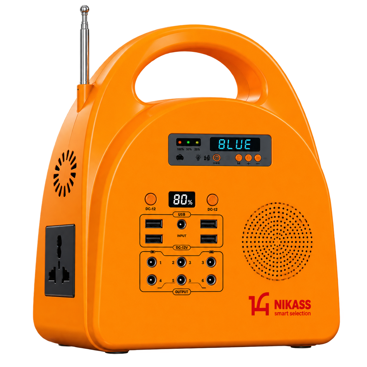 Портативная зарядная станция NS-54 с радио и Bluetooth 150 Вт 153.6 Вт·ч